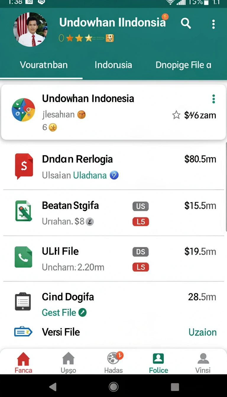 Tampilan utama aplikasi texastoto